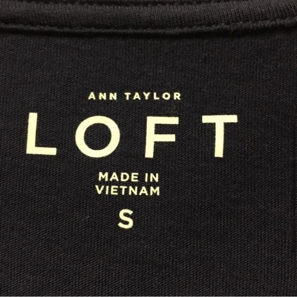 LOFT AnnTaylor Loft Blouse Ruffle Sleeves Blue Size S - Picture 4 of 7